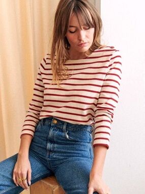 Sezane Colette striped top